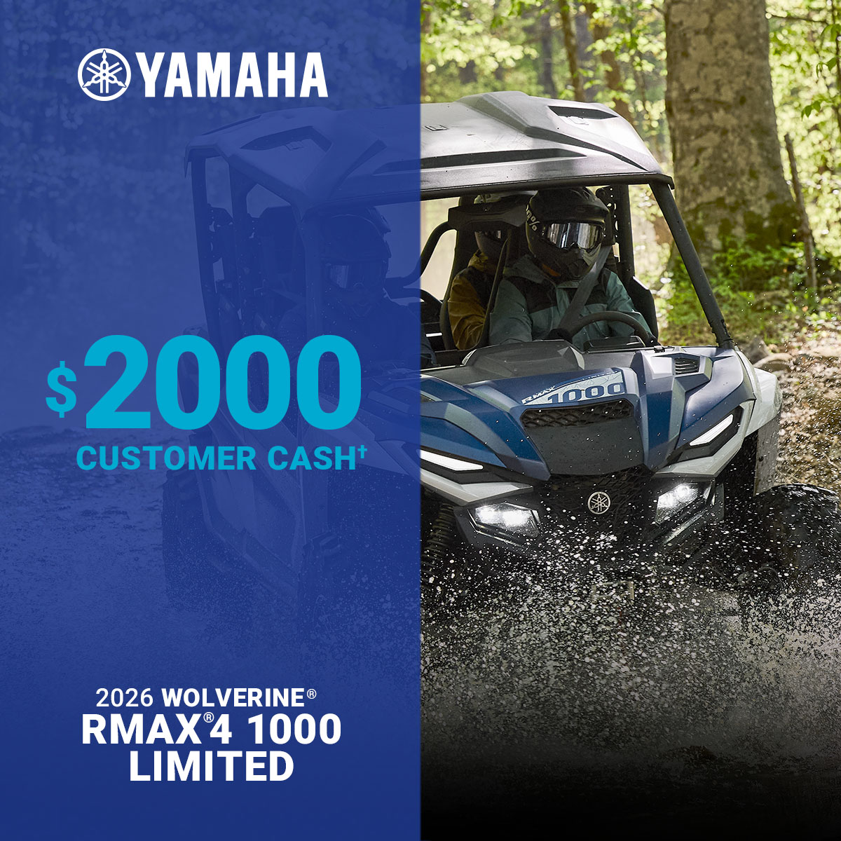 LET'S RIDE WOLVERINE X2 1000 XT-R - UP TO $2,000 CUSTOMER CASH